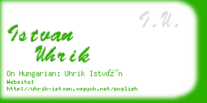 istvan uhrik business card